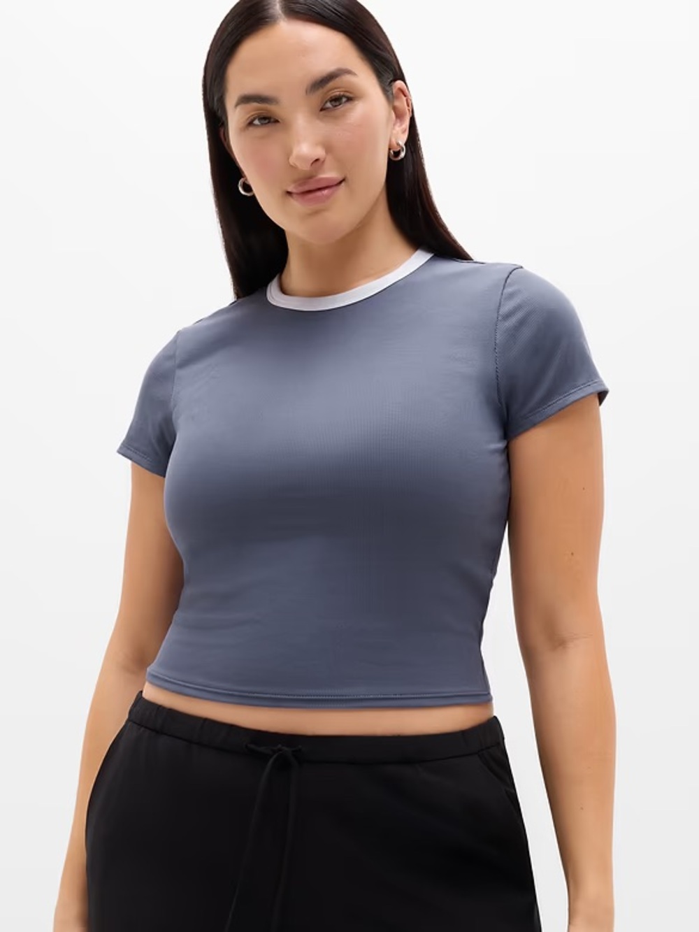 Athleta Signature Rib Cropped Top